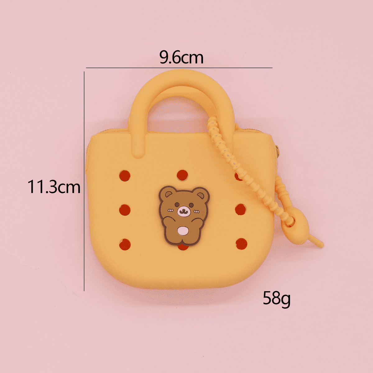 Orange Teddy Bear Bag